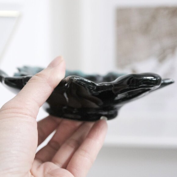 Vintage Pair of BLUE MOUNTAIN POTTERY Drip Glaze Maple Leaf Canada Dishes - Picture 4 of 8